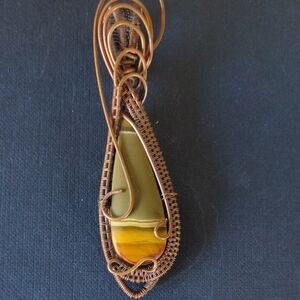 Handcrafted Polychrome Jasper Pendant